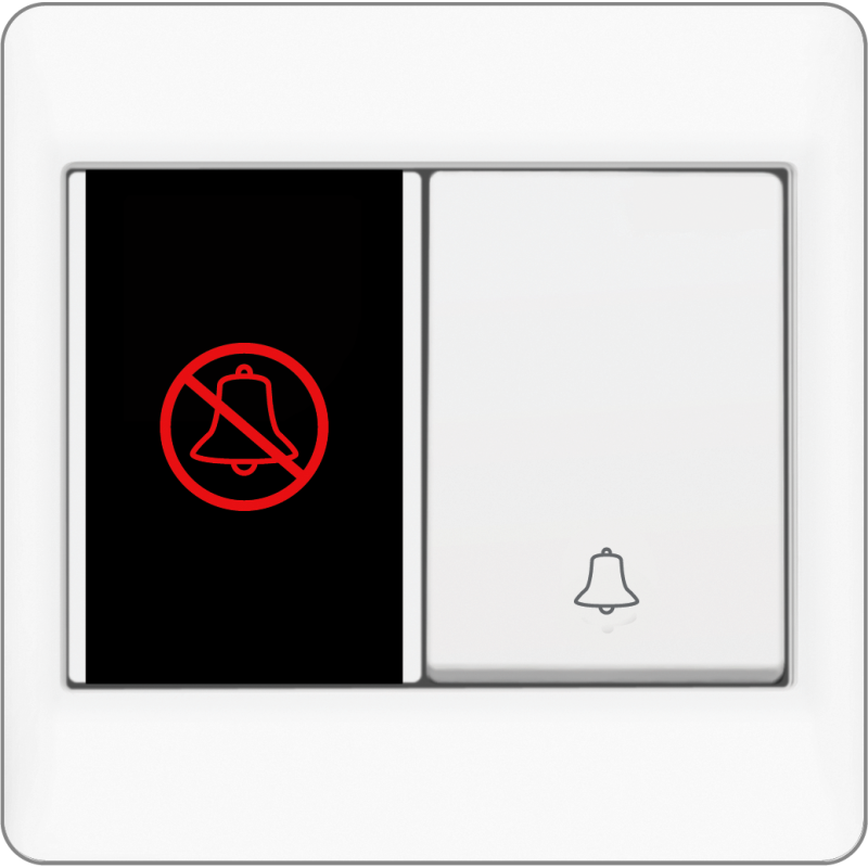 B2000L Bell Press + DND LED Indicator (Black Background)
