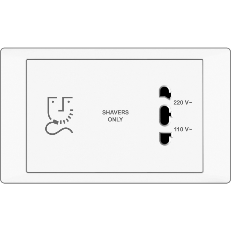 B2000L Shaver Outlet Horizontal