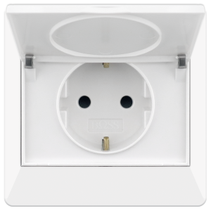 B2000L schuko socket outlet w/ cover ...