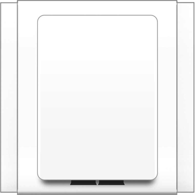 B3000 Duplex Fiber Optic Outlet (White)