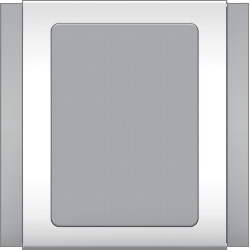 B3000 1 Gang Blank Plate (Grey)