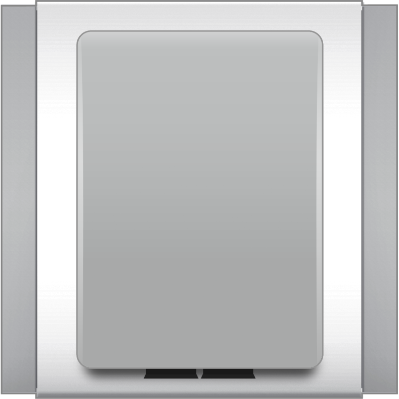 B3000 Duplex Fiber Optic Outlet (Grey)
