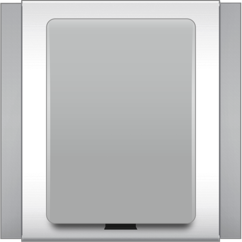 B3000 Simplex Fiber Optic Outlet (Grey)
