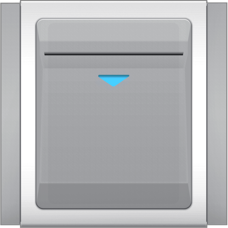 B3000 Key Card w/ Blue LED Indicator (Grey)