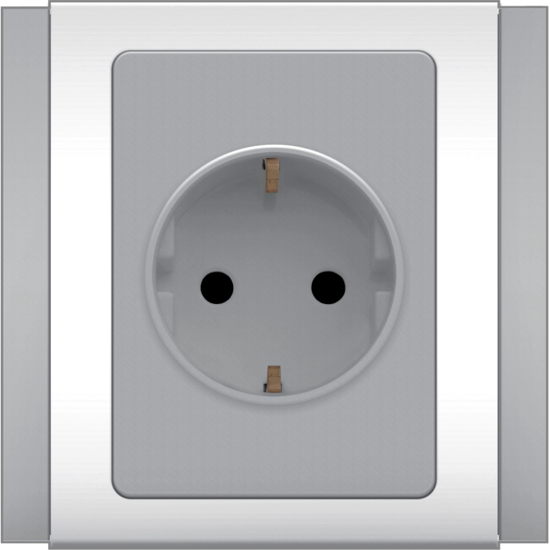 B3000 Schuko Socket Outlet (Grey)