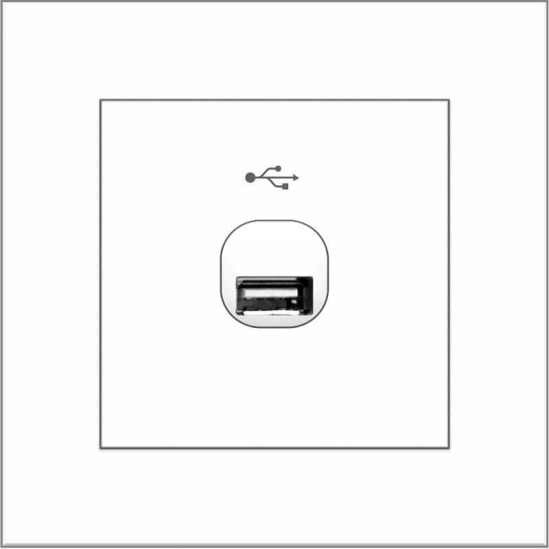 B4000 1 gang USB connection outlet