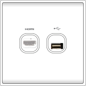B5000 HDMI outlet + USB connection ...