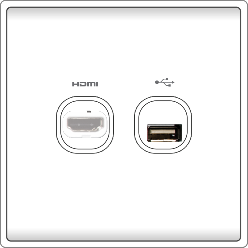 B5000 HDMI Outlet + USB Connection