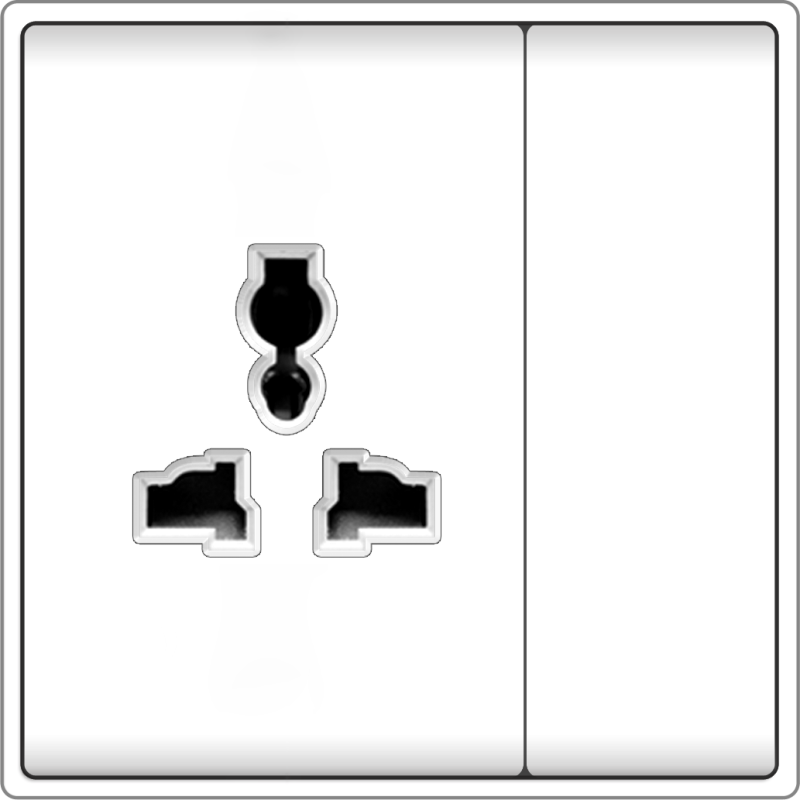 B5000 Universal Socket Outlet w/ Switch