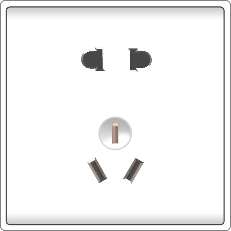 B5000 2 Pins Universal + 3 Plat Pins China Socket