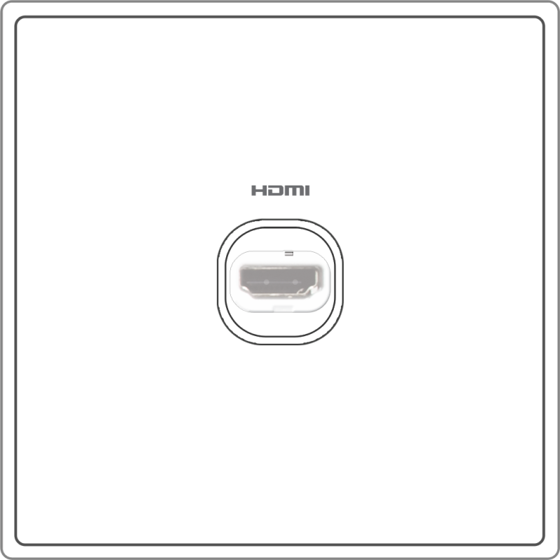 B5000S 1 Gang HDMI Outlet