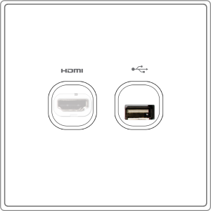 B5000S HDMI outlet + USB connection