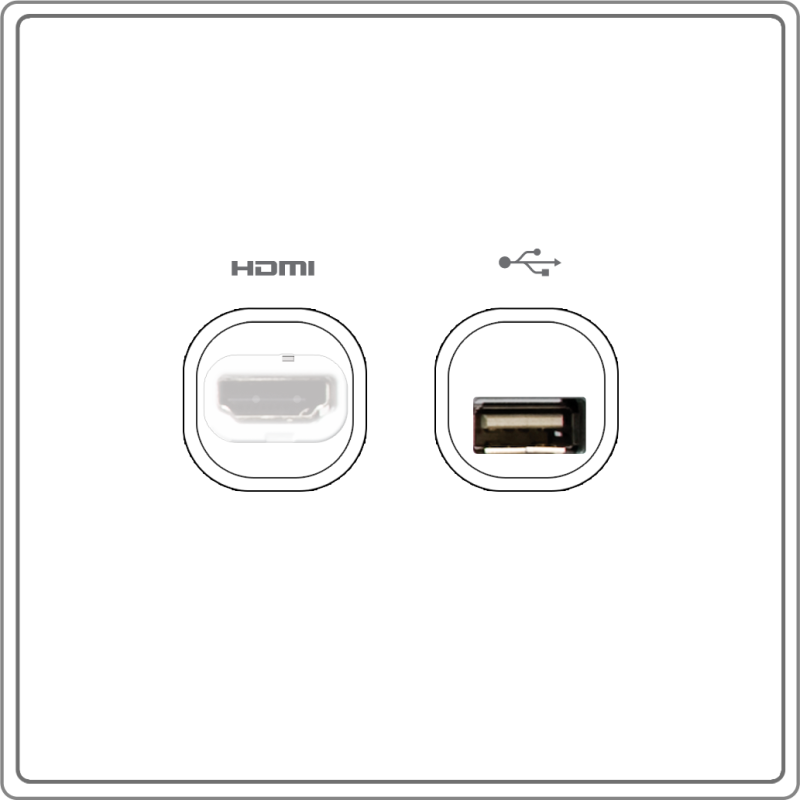 B5000S HDMI Outlet + USB Connection