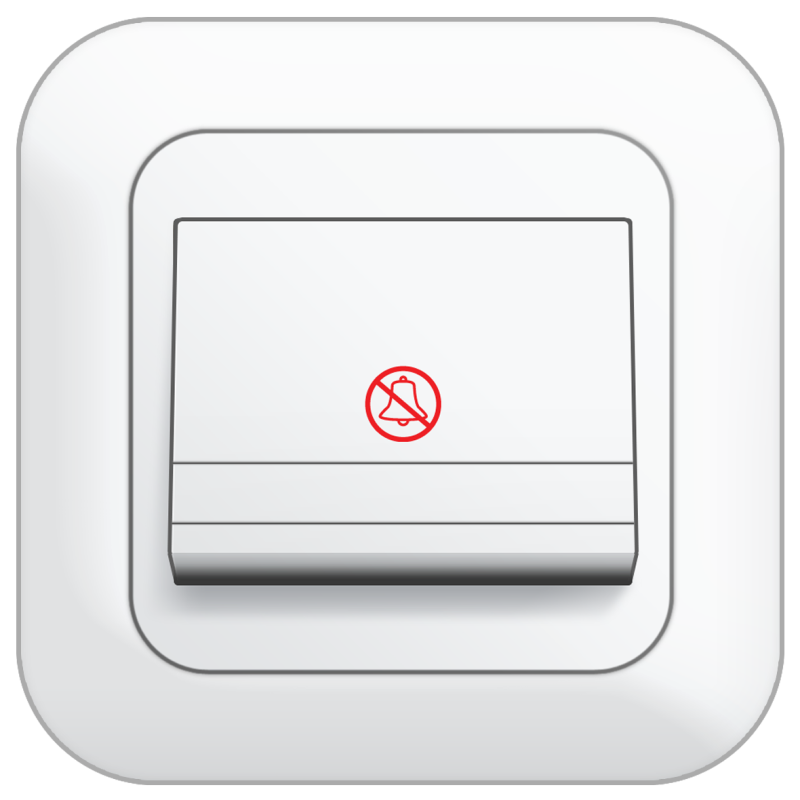 B80 1 Gang 2 Way Switch w/ DND Logo