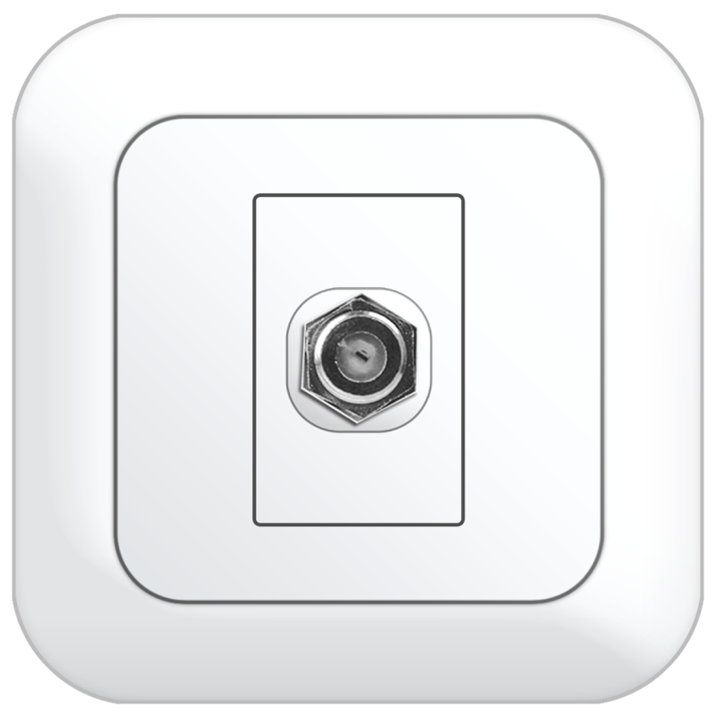 B80 1 Gang F-type TV Outlet