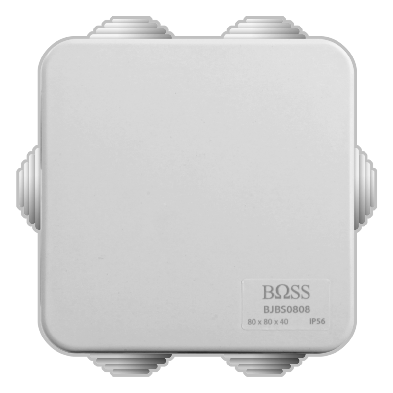 Junction Box W/Cable Sleeve IP44 0808 (80 x 80 x 40 mm)