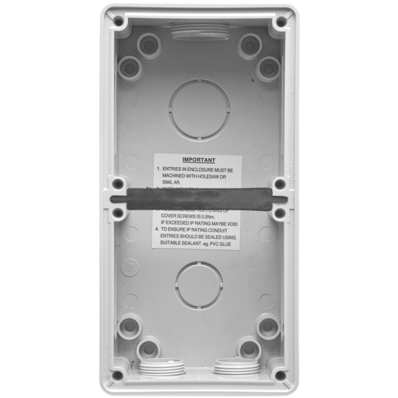 IP56 Series Mounting Box - (Gang 1x2)