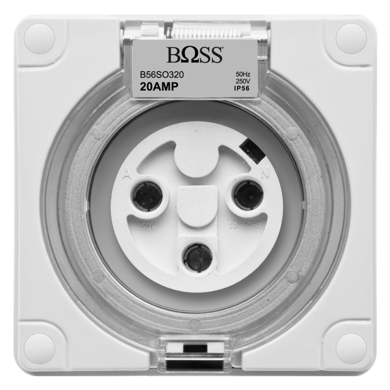 IP56 SERIES 3 ROUND PINS SOCKET OUTLETS